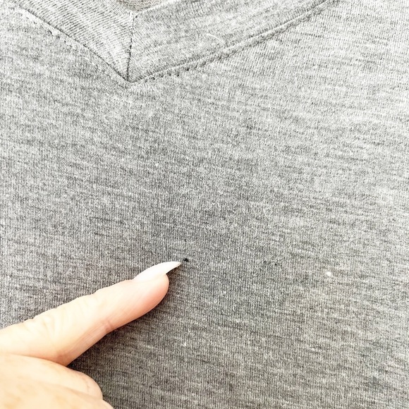 PJ Salvage Grey Top with Lace - Picture 4 of 10